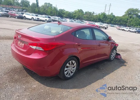 2012 Hyundai Elantra Gls (Ulsan Plant) from USA, damaged, VIN KMHDH4AE7CU461684
